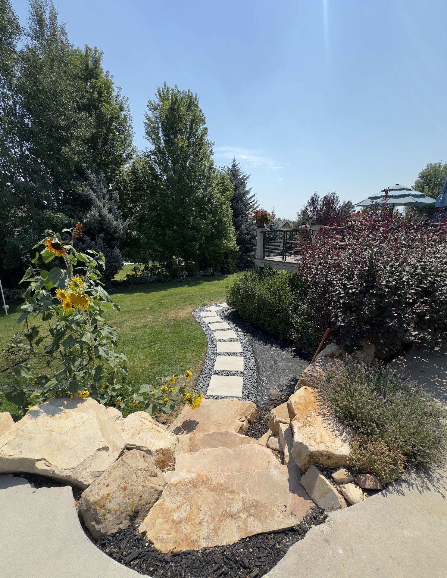 High West hardscaping project