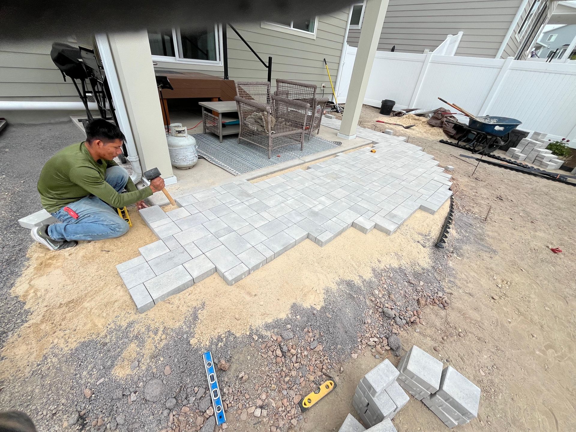 High West hardscaping project