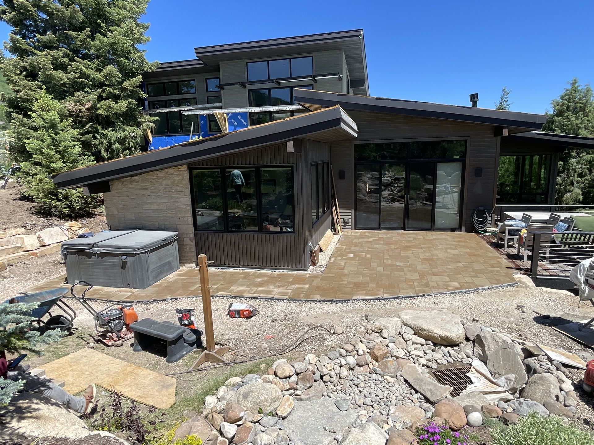 High West hardscaping project