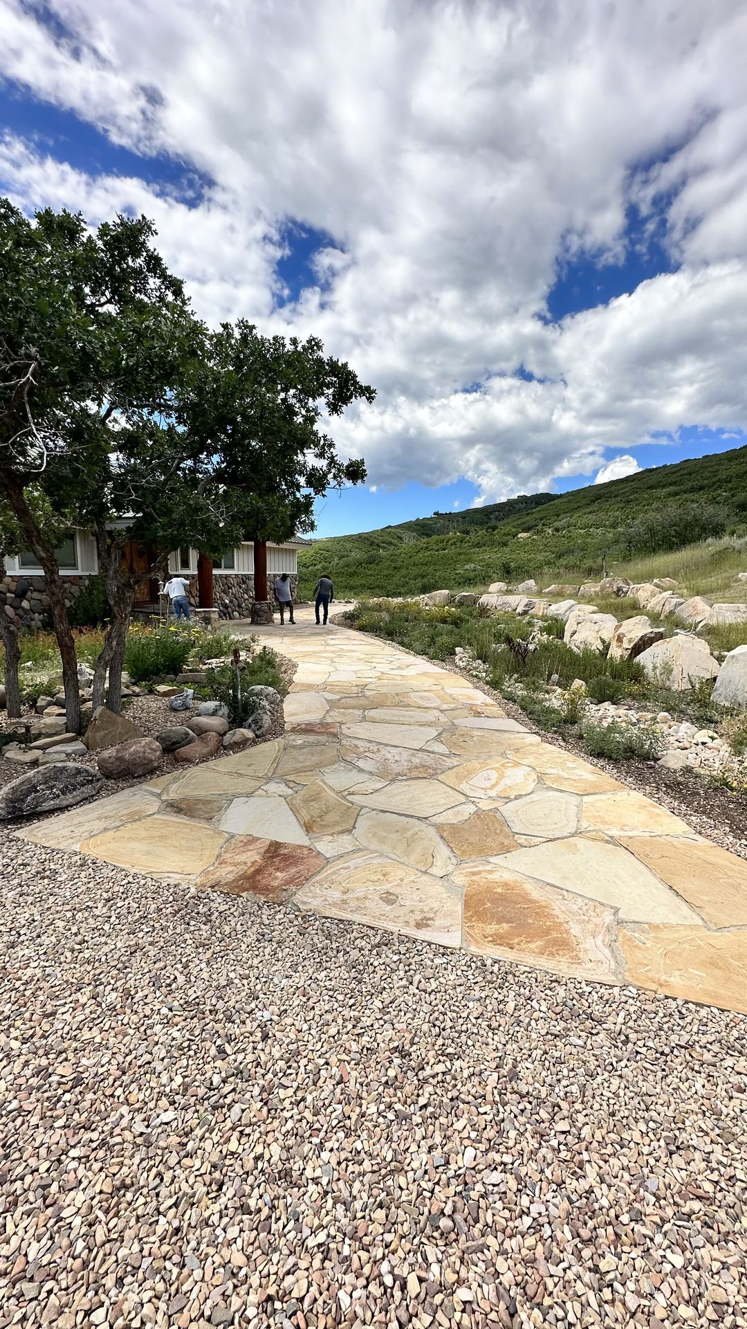 High West hardscaping project