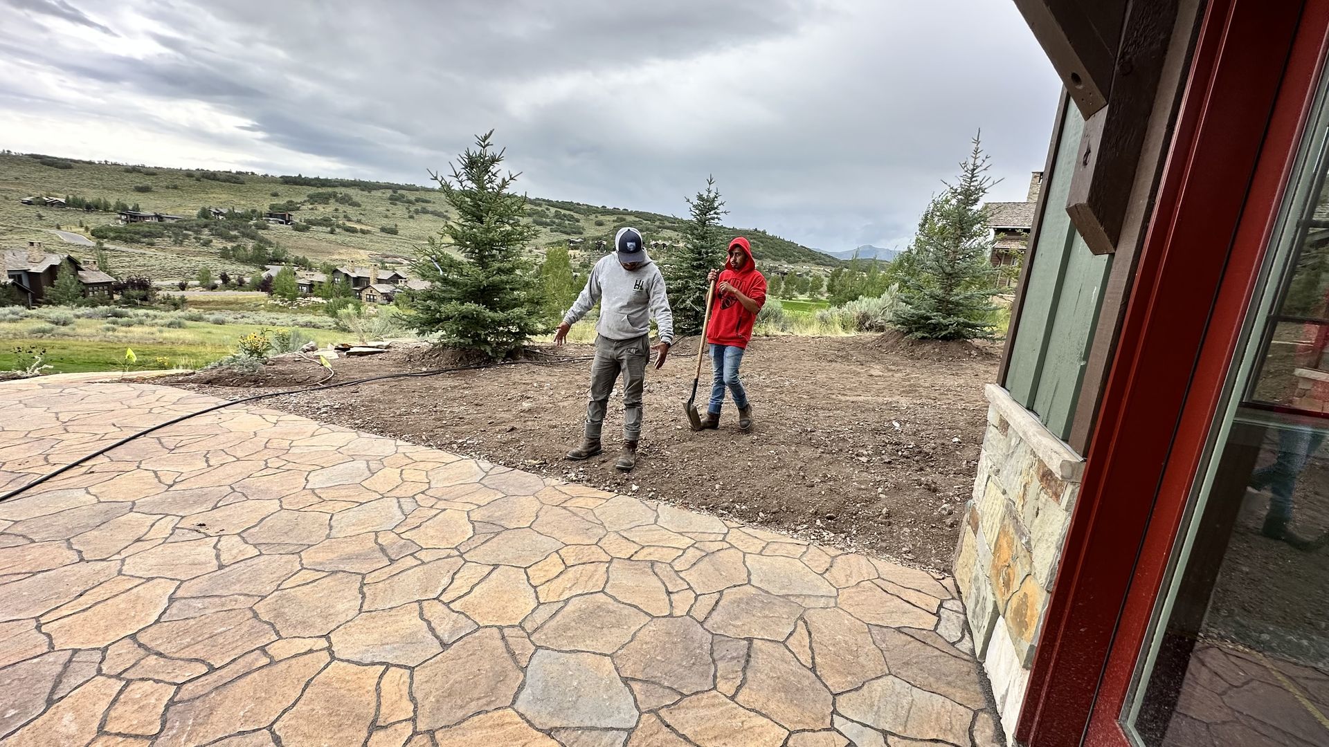 High West hardscaping project