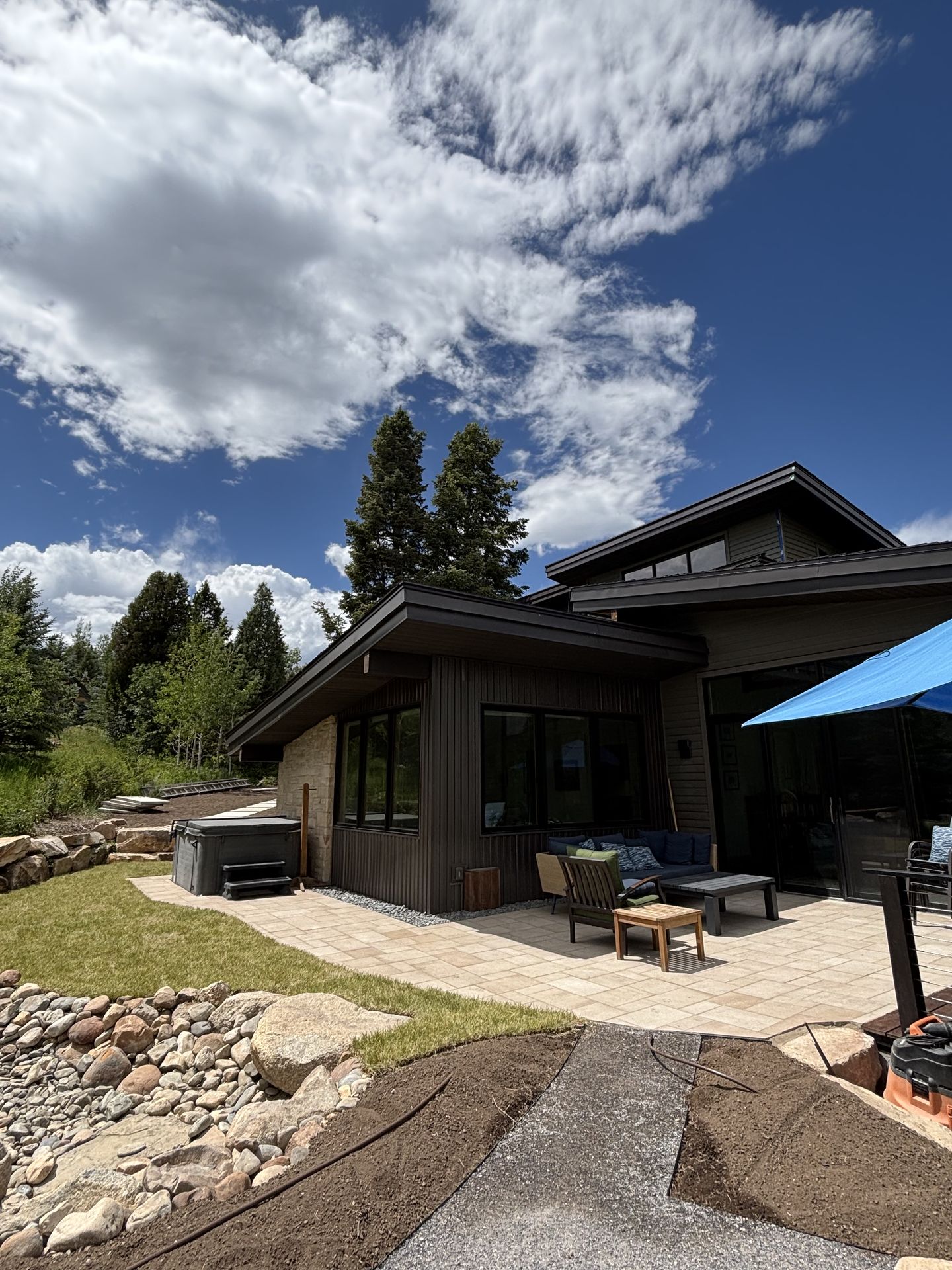 High West hardscaping project