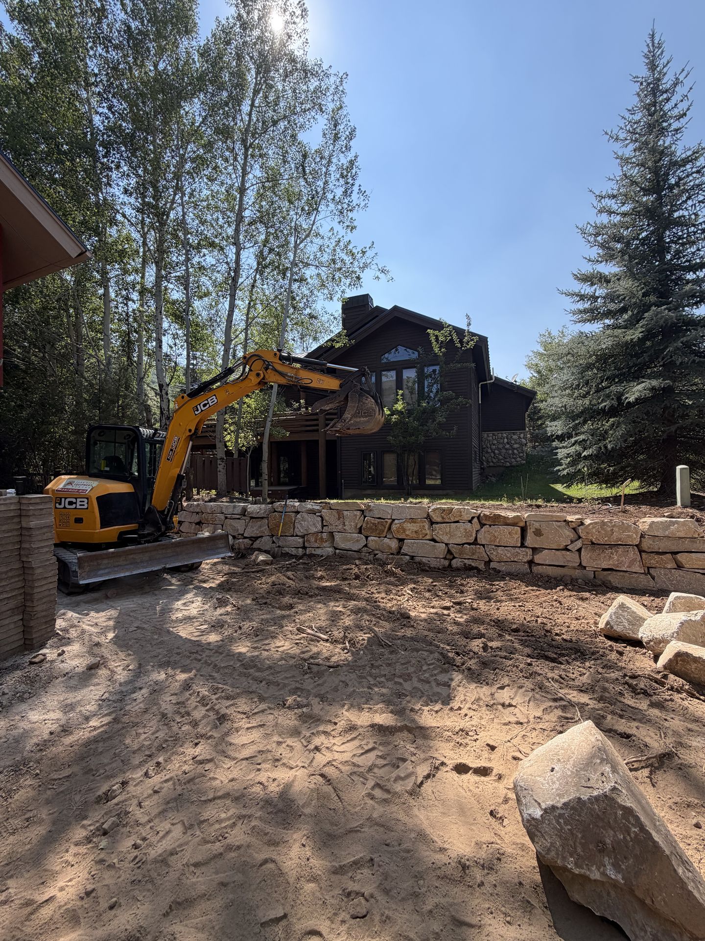 High West hardscaping project