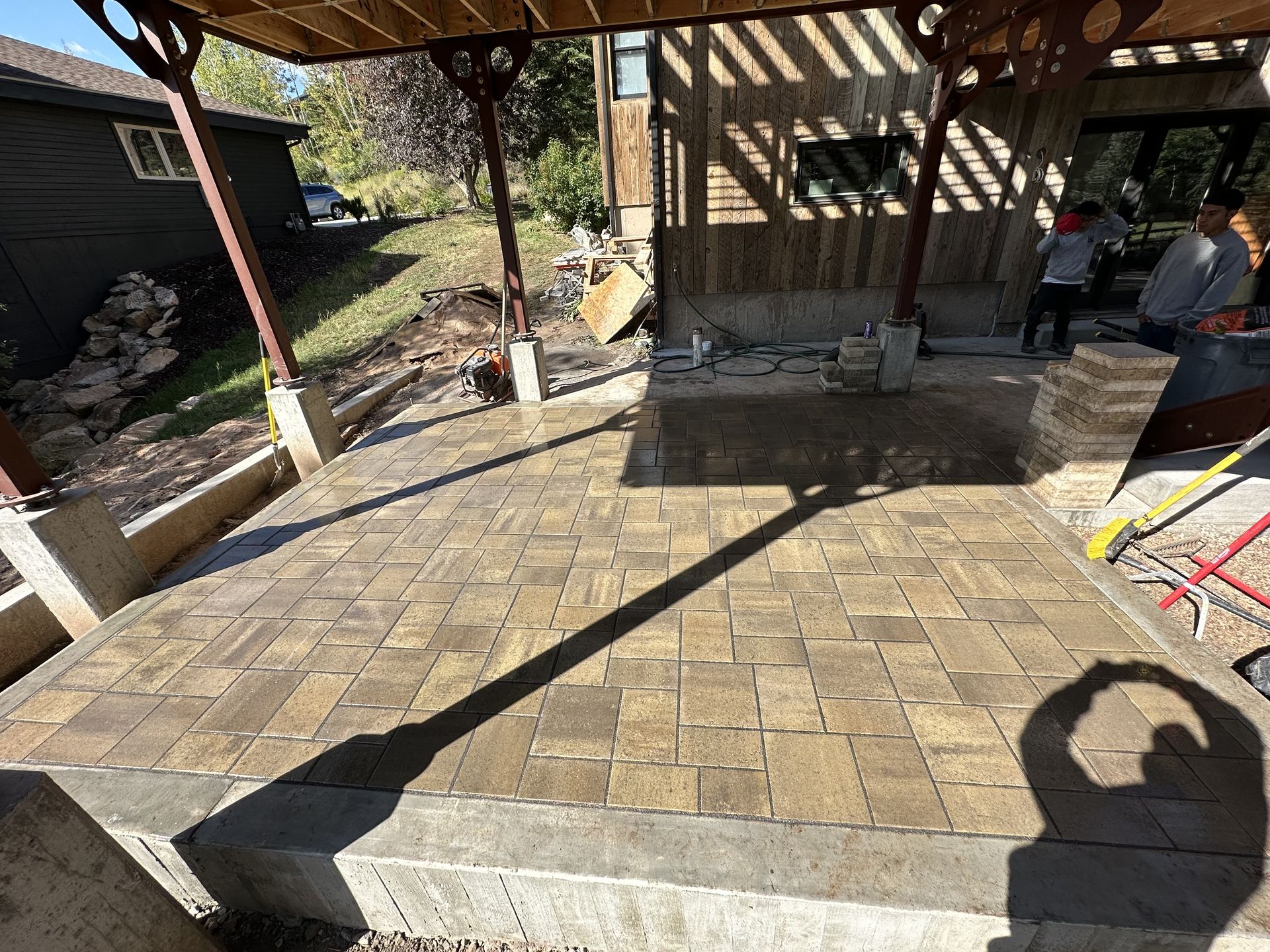 High West hardscaping project