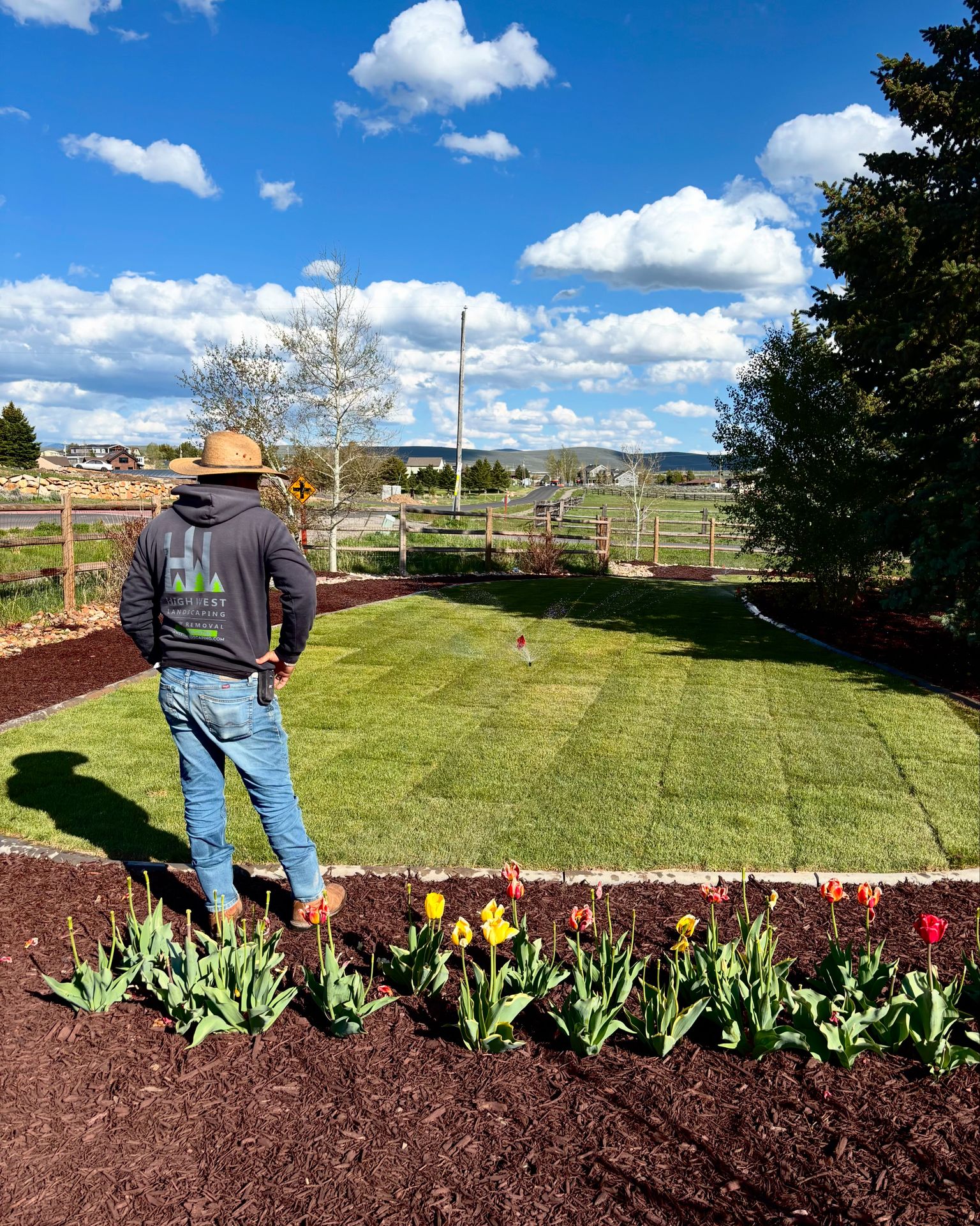 High West crew on a finished Park City lawn